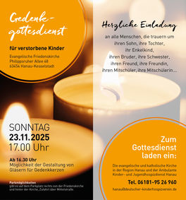 Gedenkgottesdienst verstorbener Kinder
